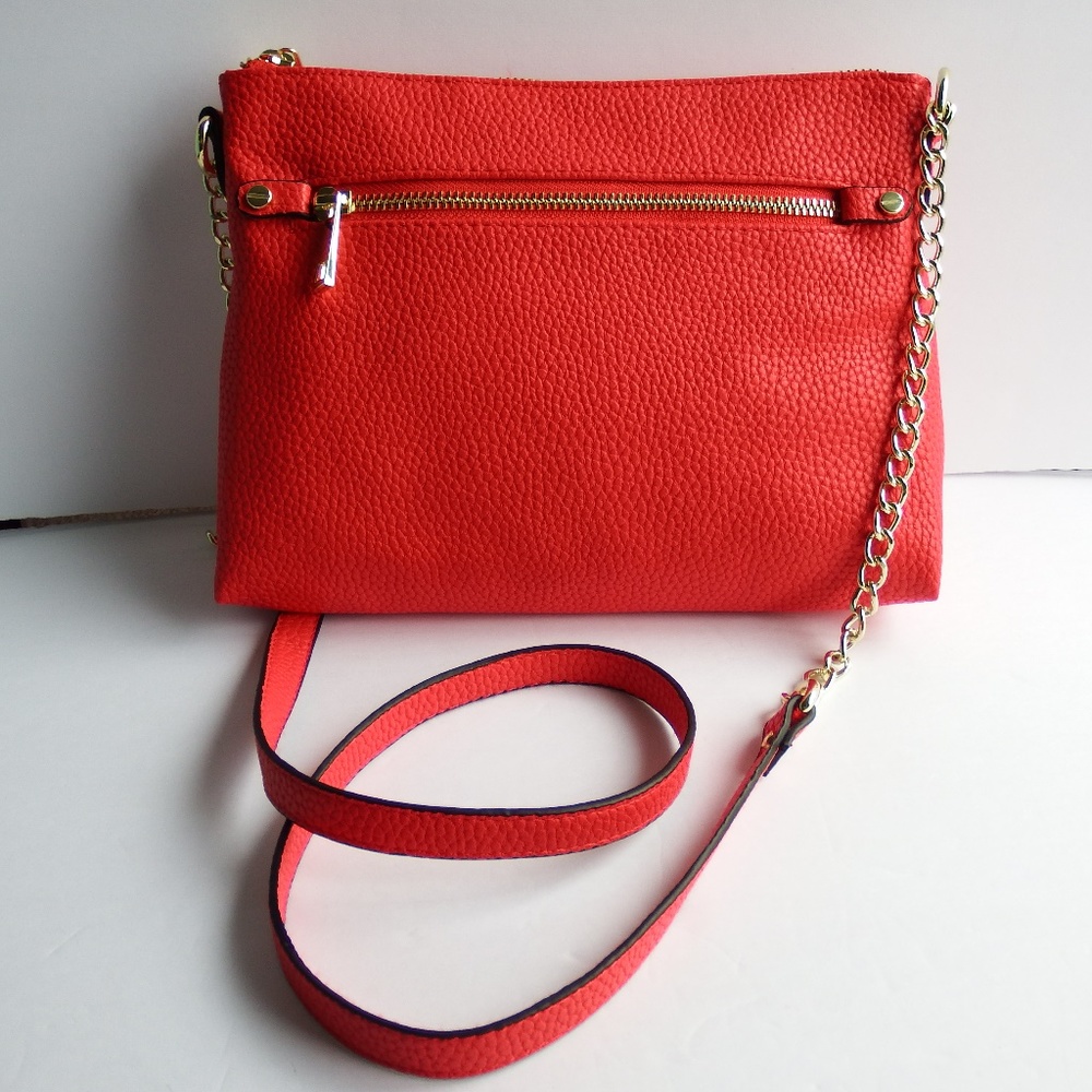 NEW Red Faux Leather Mini Cross Body/A New Day